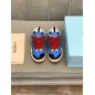 Lanvin Curb Lace-Up Sneakers Blue Black