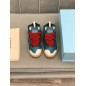 Lanvin Curb Lace-Up Sneakers Dark Blue