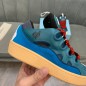 Lanvin Curb Lace-Up Sneakers Dark Blue