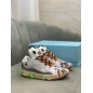 Lanvin Curb Lace-Up Sneakers Painted
