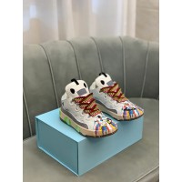 Lanvin Curb Lace-Up Sneakers Painted