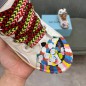 Lanvin Curb Lace-Up Sneakers Painted