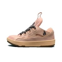 Lanvin Curb Lace-Up Sneakers Pink Pale