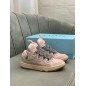 Lanvin Curb Lace-Up Sneakers Pink Pale