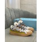 Lanvin Curb Lace-Up Sneakers White