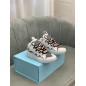 Lanvin Curb Lace-Up Sneakers White Green