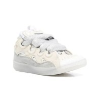 Lanvin Curb lace-up Sneakers White Grey