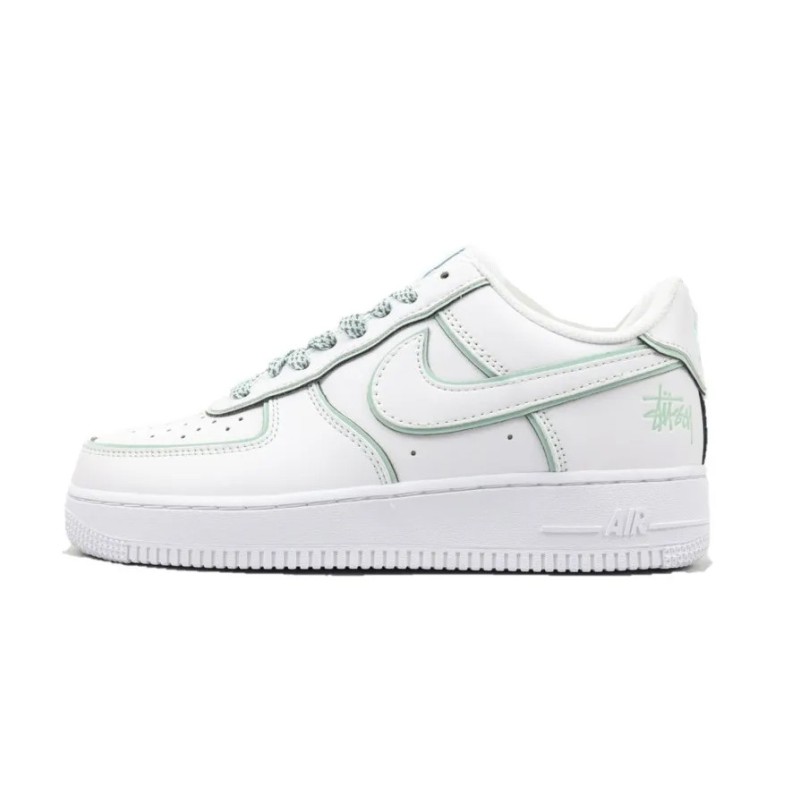 Nike Air Force 1 Low Stussy White Silver Reflective Nike Air Force 1 Low Stussy White Silver Reflective