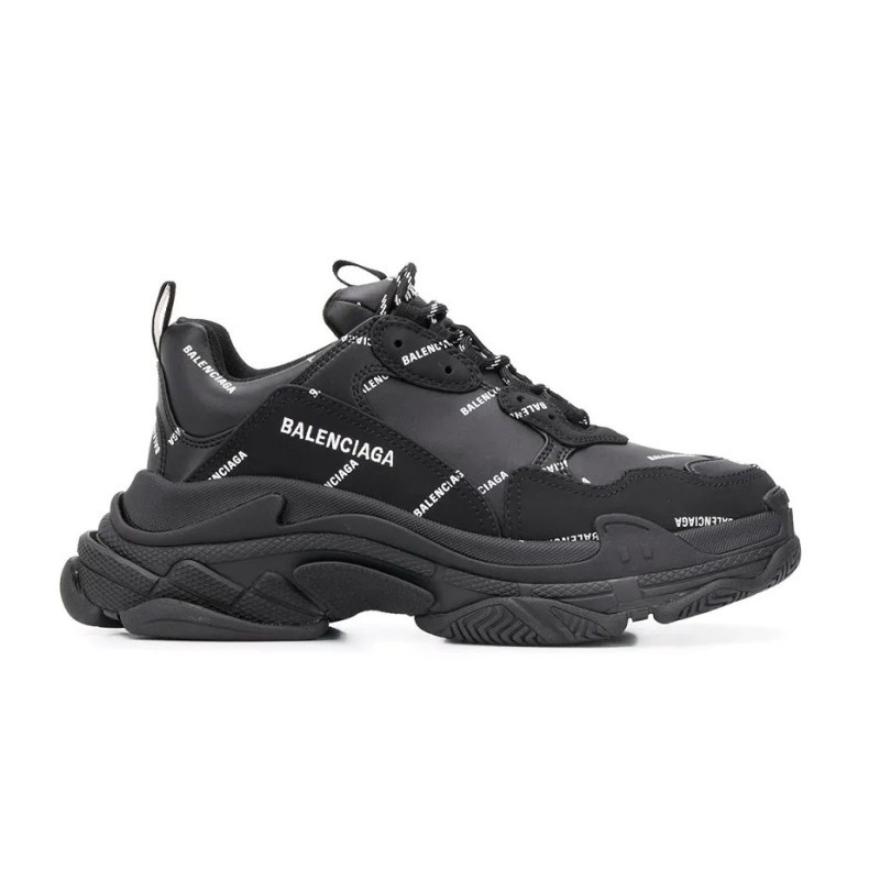 Balenciaga Triple S Black Logo
