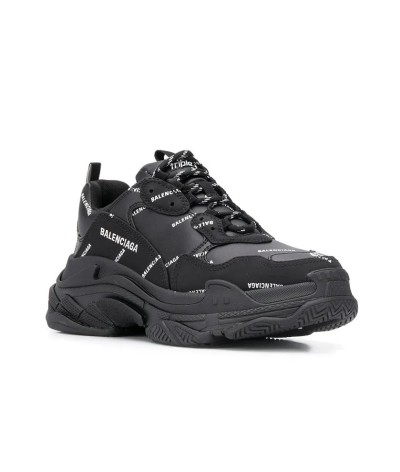 Balenciaga Triple S Black Logo
