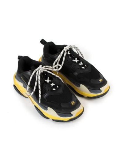 Balenciaga Triple S Black Yellow