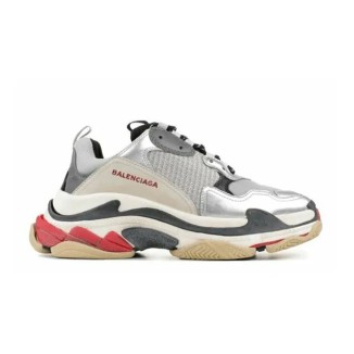 Balenciaga Triple S Silver Red