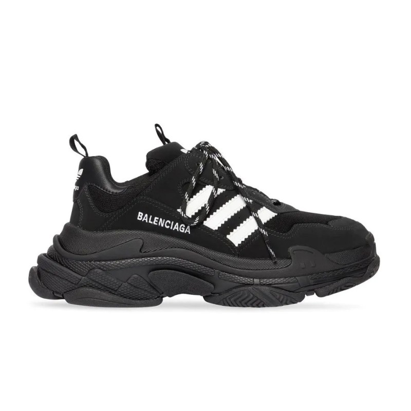 Balenciaga Triple S X Adidas Black