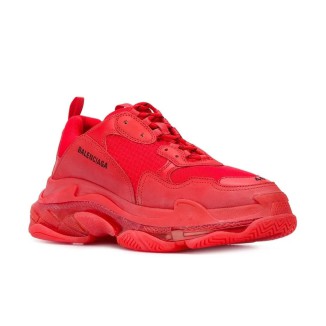 Balenciaga Triple S Clear Sole Red