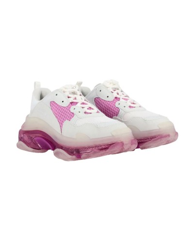 Balenciaga Triple S Clear Sole White Pink