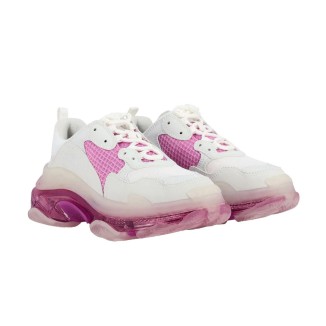 Balenciaga Triple S Clear Sole White Pink