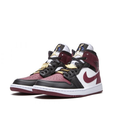 Nike Air Jordan 1 MID Black Beetroot