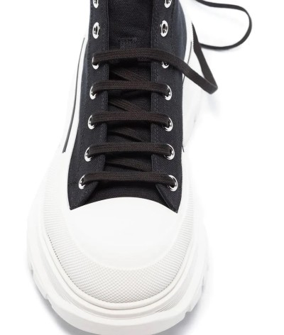Alexander McQueen Tread Slick Boot Black White