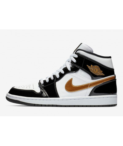 Nike Air Jordan 1 MID Black Gold