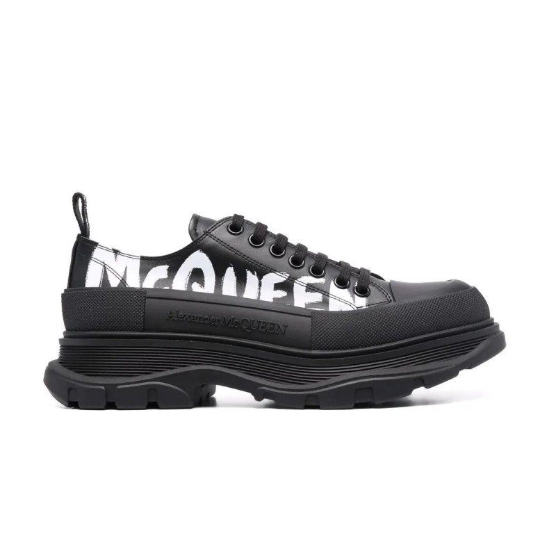 Alexander McQueen Tread Slick Lace Up Graffiti Black Alexander McQueen Tread Slick Lace Up Graffiti Black