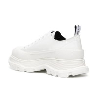 Alexander McQueen Tread Slick Lace Up Graffiti White
