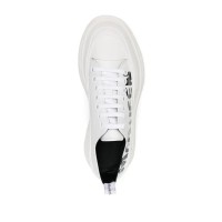 Alexander McQueen Tread Slick Lace Up Graffiti White