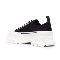 Alexander McQueen Tread Slick Lace Up White Black
