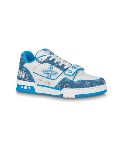 Louis Vuitton Sneaker Signature Blue Jeans