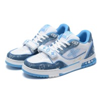 Louis Vuitton Sneaker Signature Blue Jeans