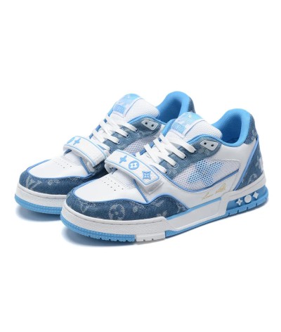 Louis Vuitton Sneaker Signature Blue Jeans