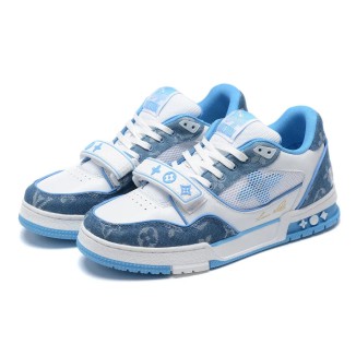Louis Vuitton Sneaker Signature Blue Jeans