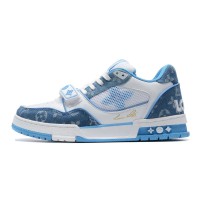 Louis Vuitton Sneaker Signature Blue Jeans