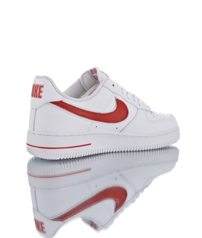 Nike Air Force 07´ Bianca Logo Rosso