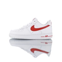 Nike Air Force 07´ Bianca Logo Rosso